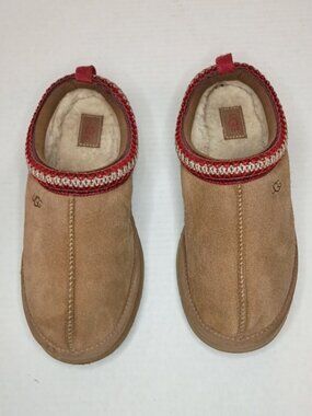 UGG Kids Tazz Platform Slipper Chestnut Size 5Y Fits Women 7